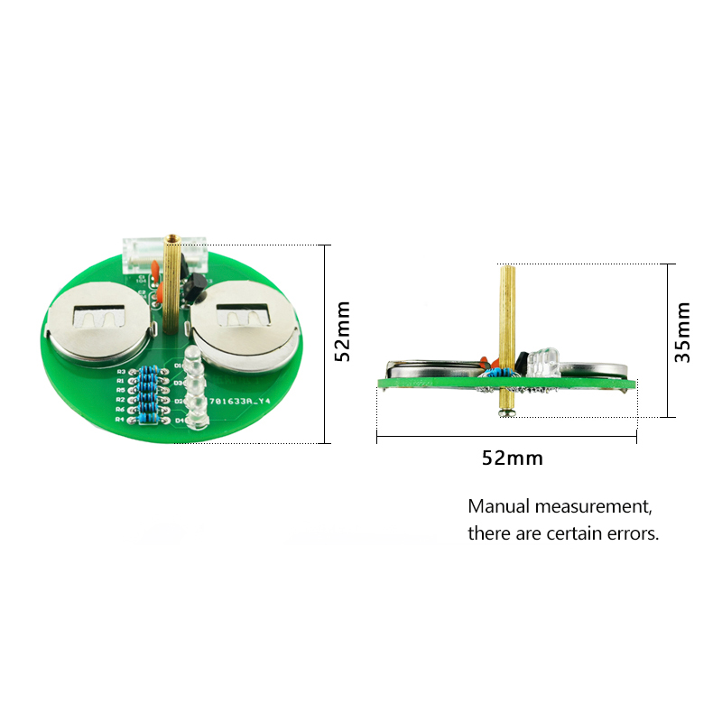 Electronics Repair School - LED Desktop Roterende Lichtgyro DIY Elektronische