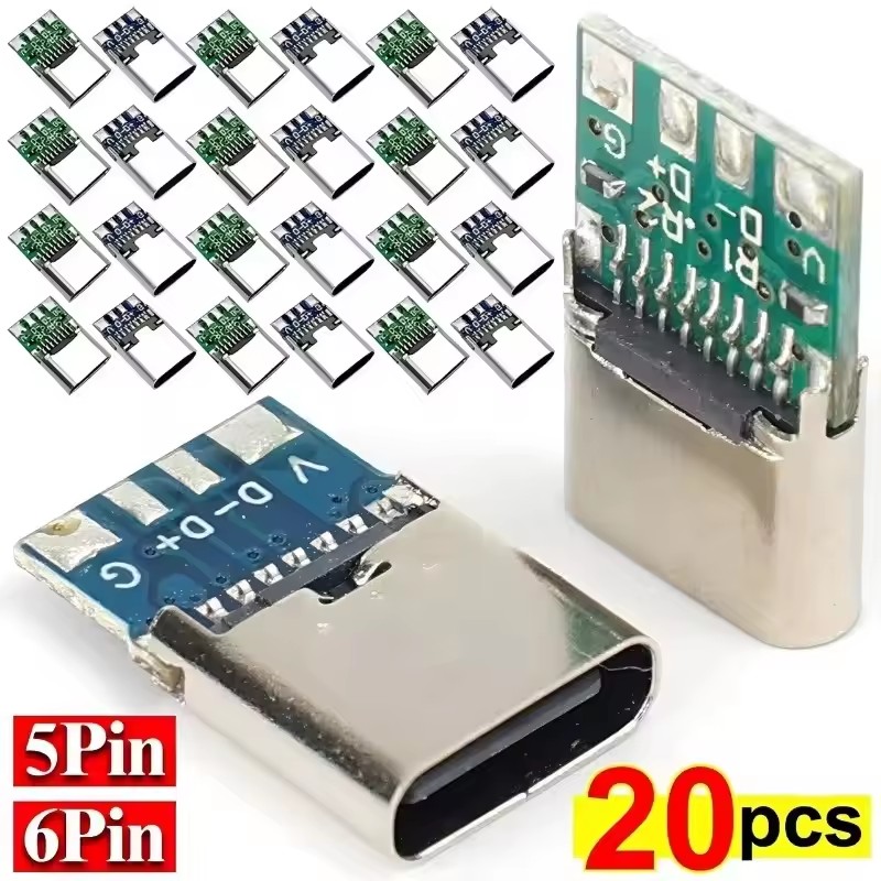 Pcb Holder Clamp - 1-20 Stuks Type C Vrouwelijke Connectors