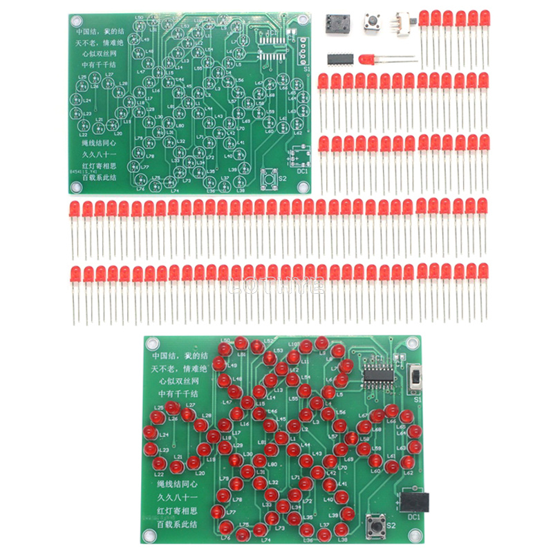 Electronics Repair School - Led vloeiend licht Chinese knoop DIY