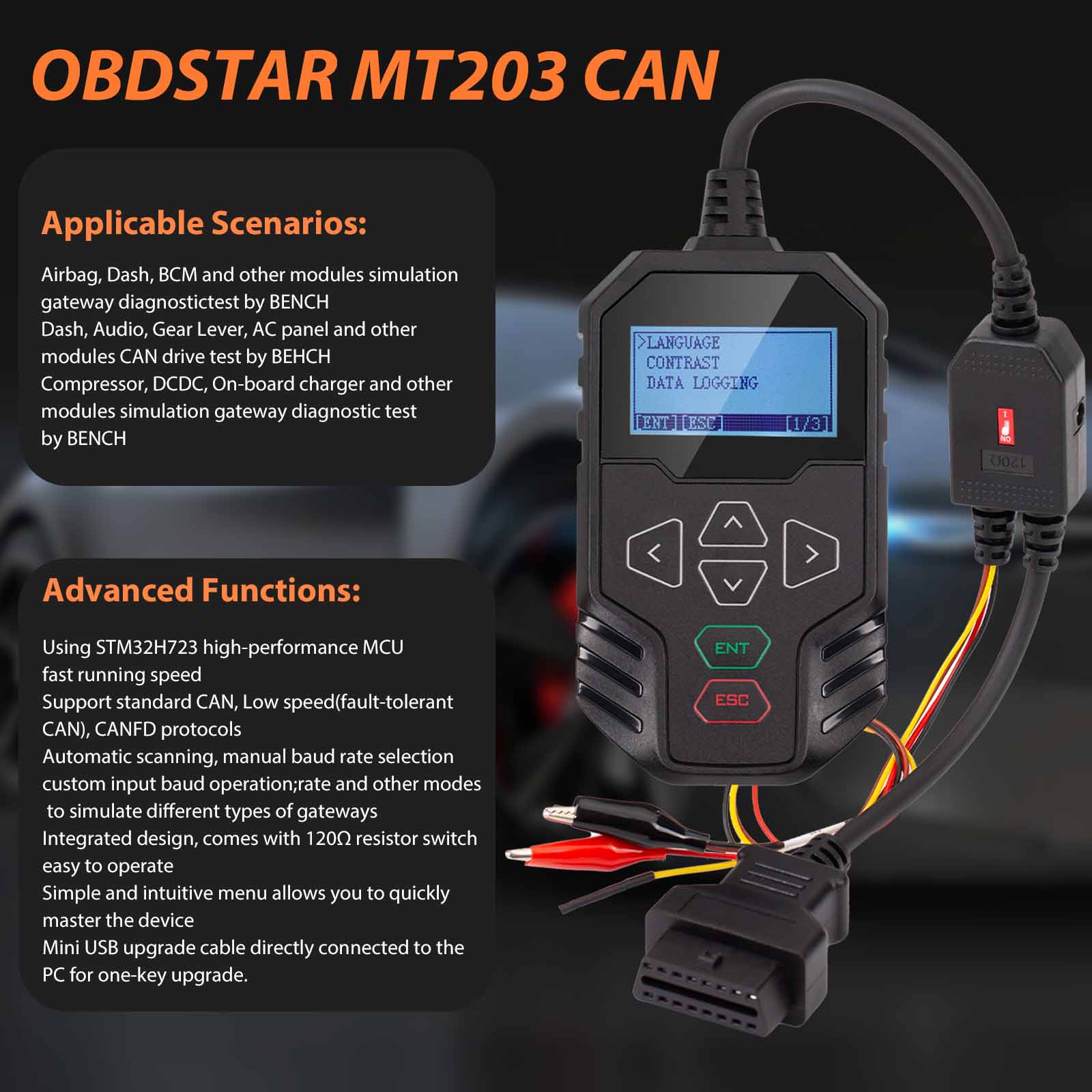 2026 Nieuwe OBDSTAR MT203 CAN  - Electronics Repair Simulator recensie en prijs